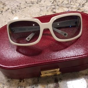 White Coach sunglasses